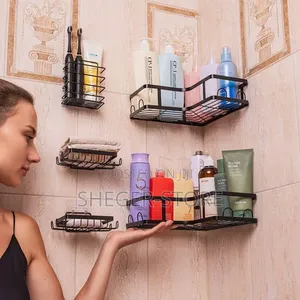 High Quality 5pcs Stainless Steel Organizing Storage Rack