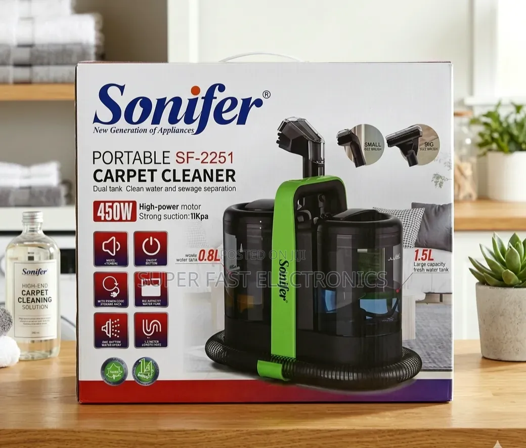 Sonifer Portable Carpet Cleaner 450w Dual Tank Vacuum Cleaner