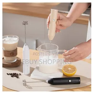 3-in-1 Electric Milk Frother, Egg Beater, Mini Blender
