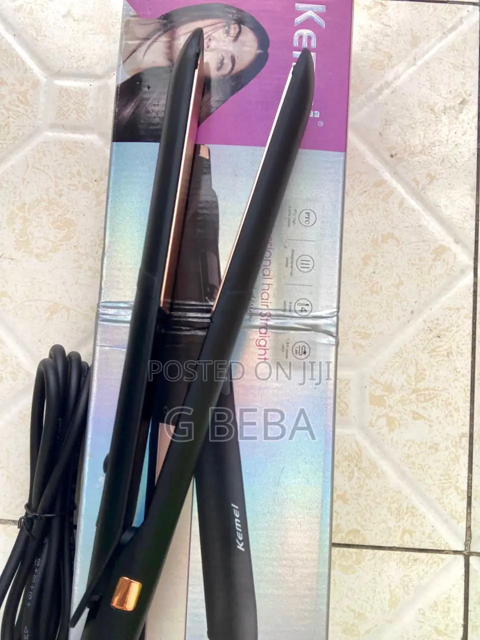 Girls Kemei Hair Straightener የፀጉር መተኮሻ Km-8889