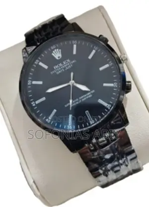 Elegant Black Rolex Watch for Men