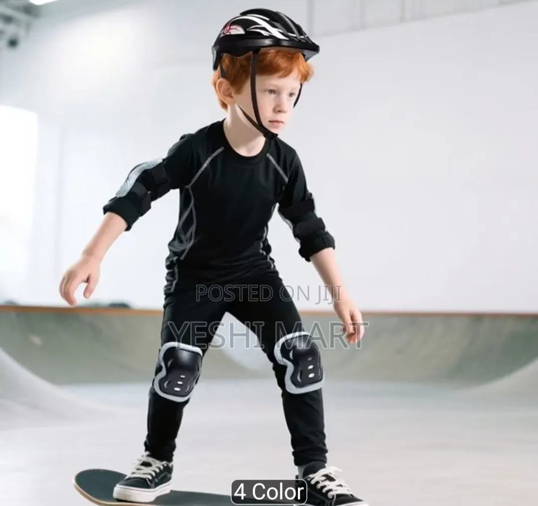 Bike Helmet Knee Pads Set - Toddler Gear for Bicycle, Cycling