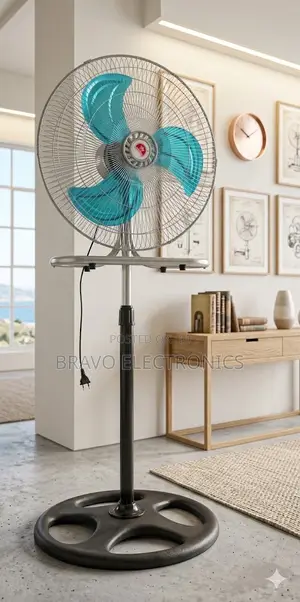 Crown Industrial Standing Fan 100w – Premium Heavy Duty Cooling Power