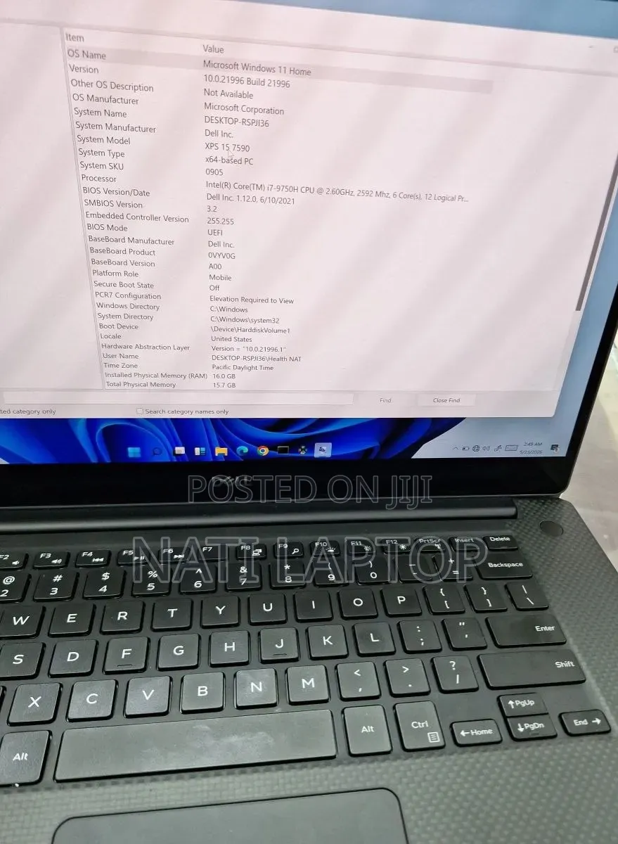 New Laptop Dell XPS 15 16GB Intel Core i7 SSD 512GB