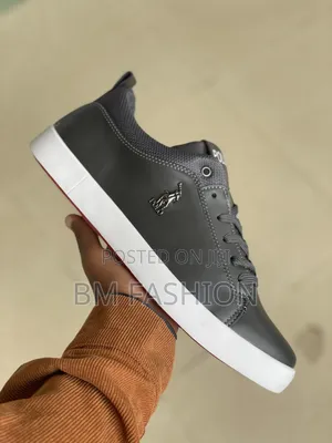 The Bold Grey Polo Sneakers