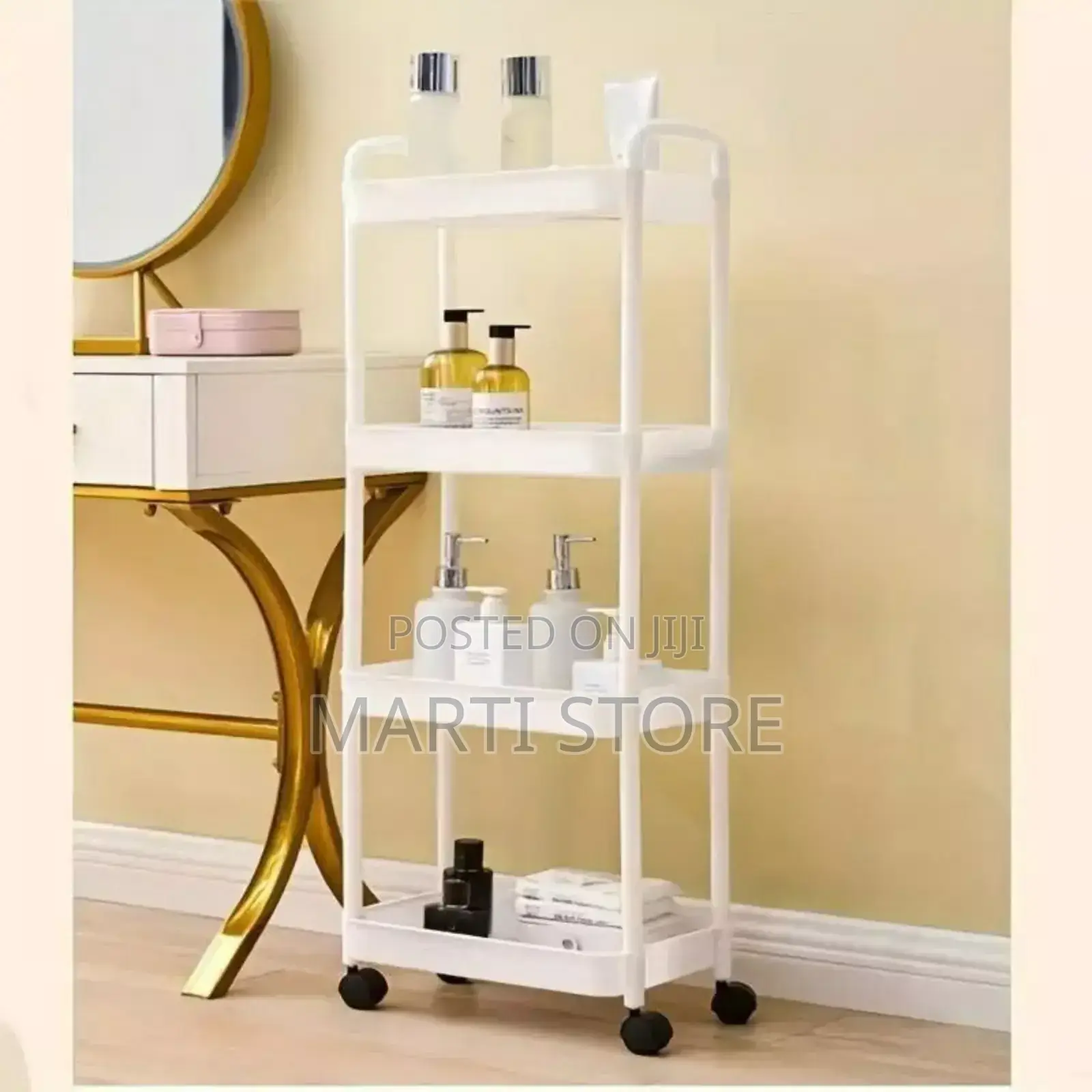 4-Layer Movable Kitchen Storage Rack/Shelf