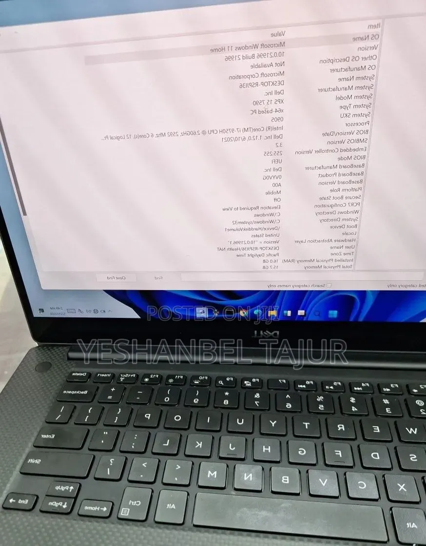 New Laptop Dell XPS 15 16GB Intel Core i7 SSD 512GB