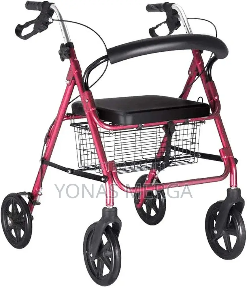 Rollator With Basket席巨four-Wheel Rollator Walker Offers A