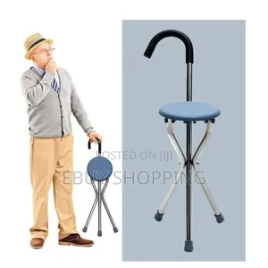 Adjustable Height Walking Stick Chair – Travel-Friendly Mobility Aid