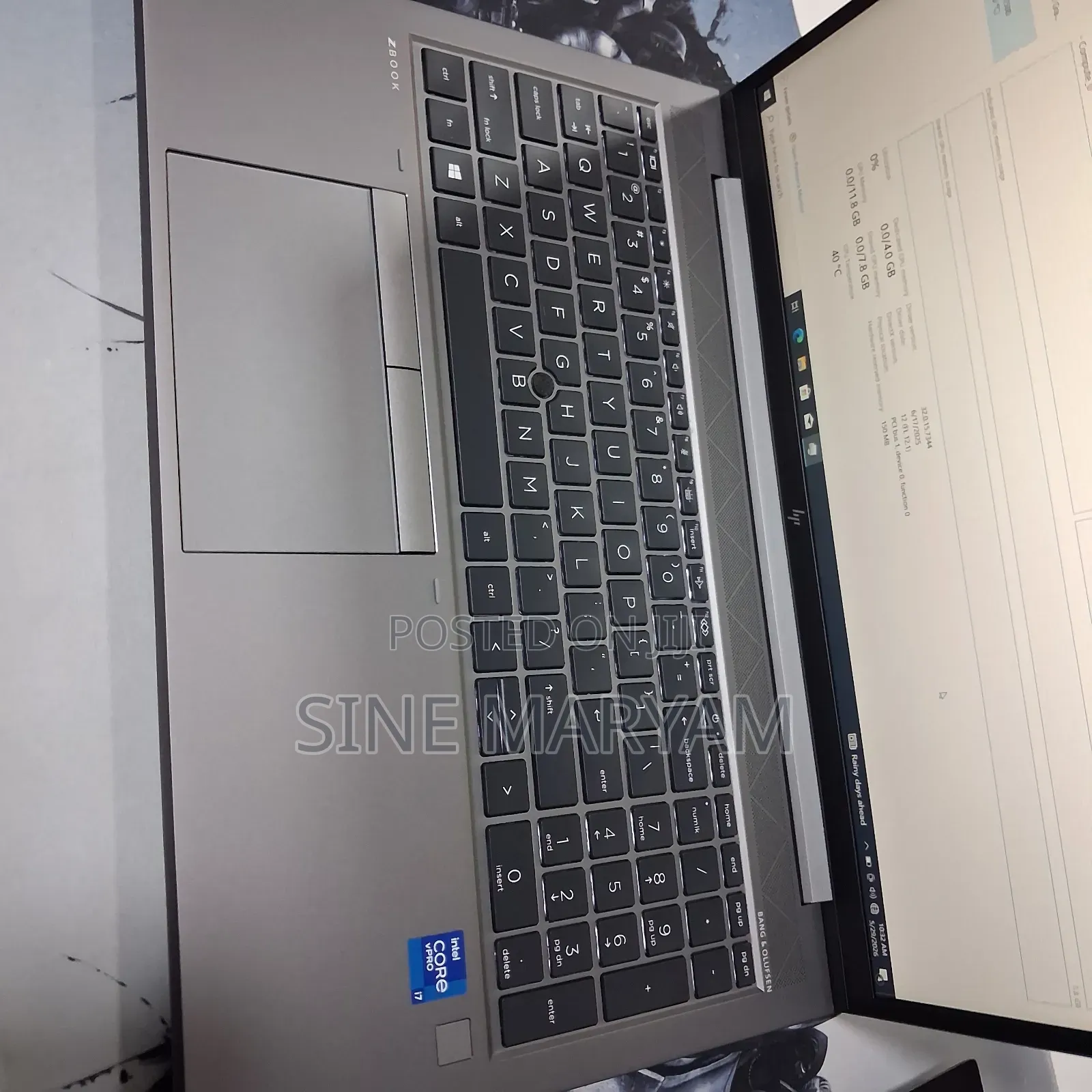 New Laptop HP ZBook Power G7 16GB Intel Core i7 SSD 512GB