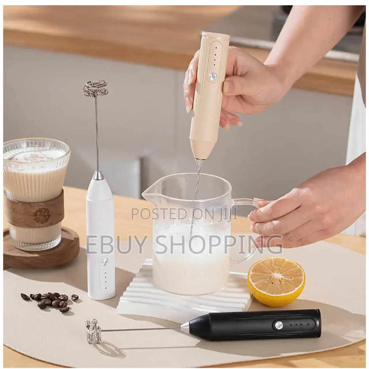 Usb Rechargeable Milk Frother With Egg Beater Stick – Food Safe