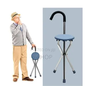 Premium Aluminum Folding Seat Cane – Sleek, Durable, and Reliable