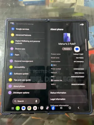 New Samsung Galaxy Z Fold7 256 GB Blue