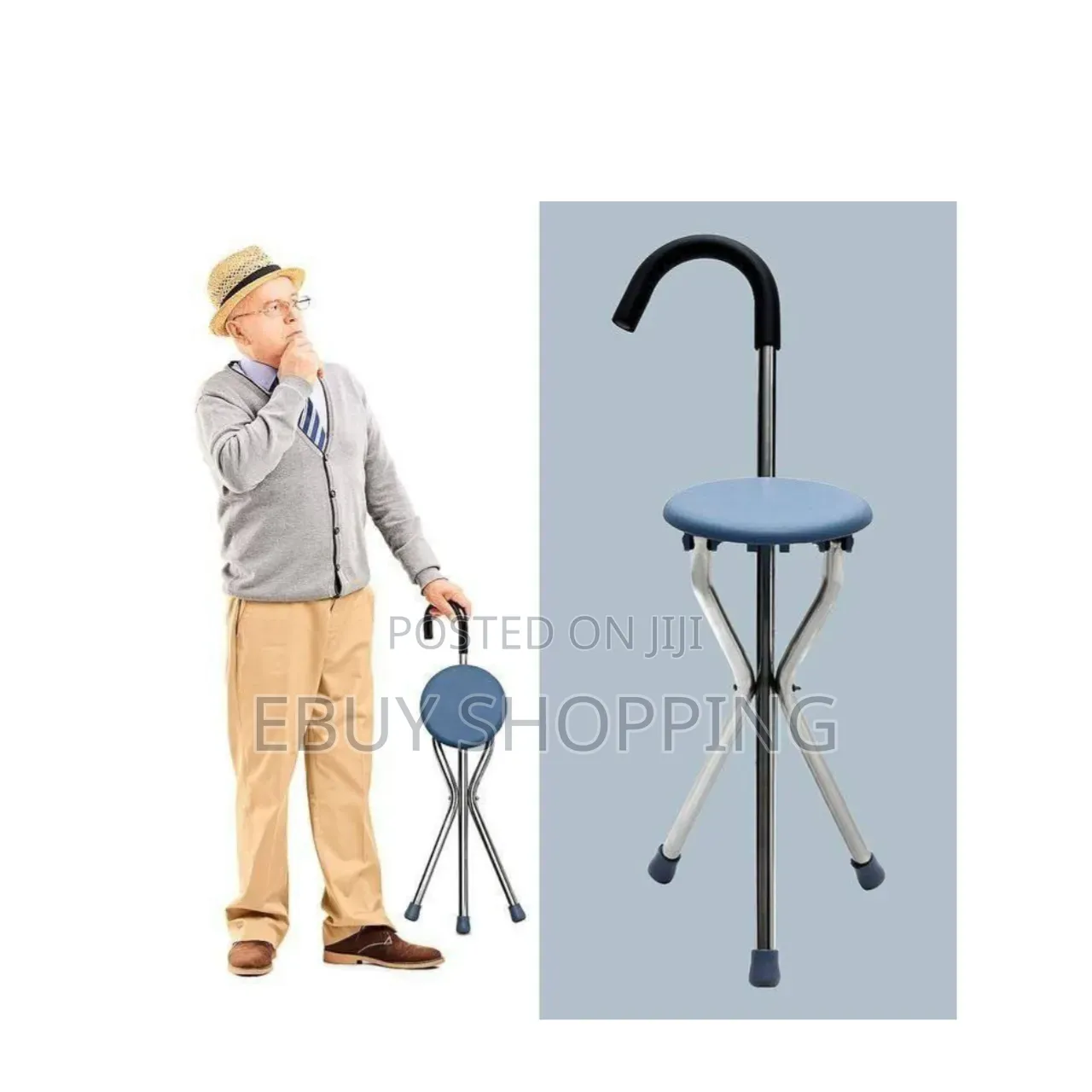 Senior Cane Chair Combo – Take a Break Without Finding a Bench
