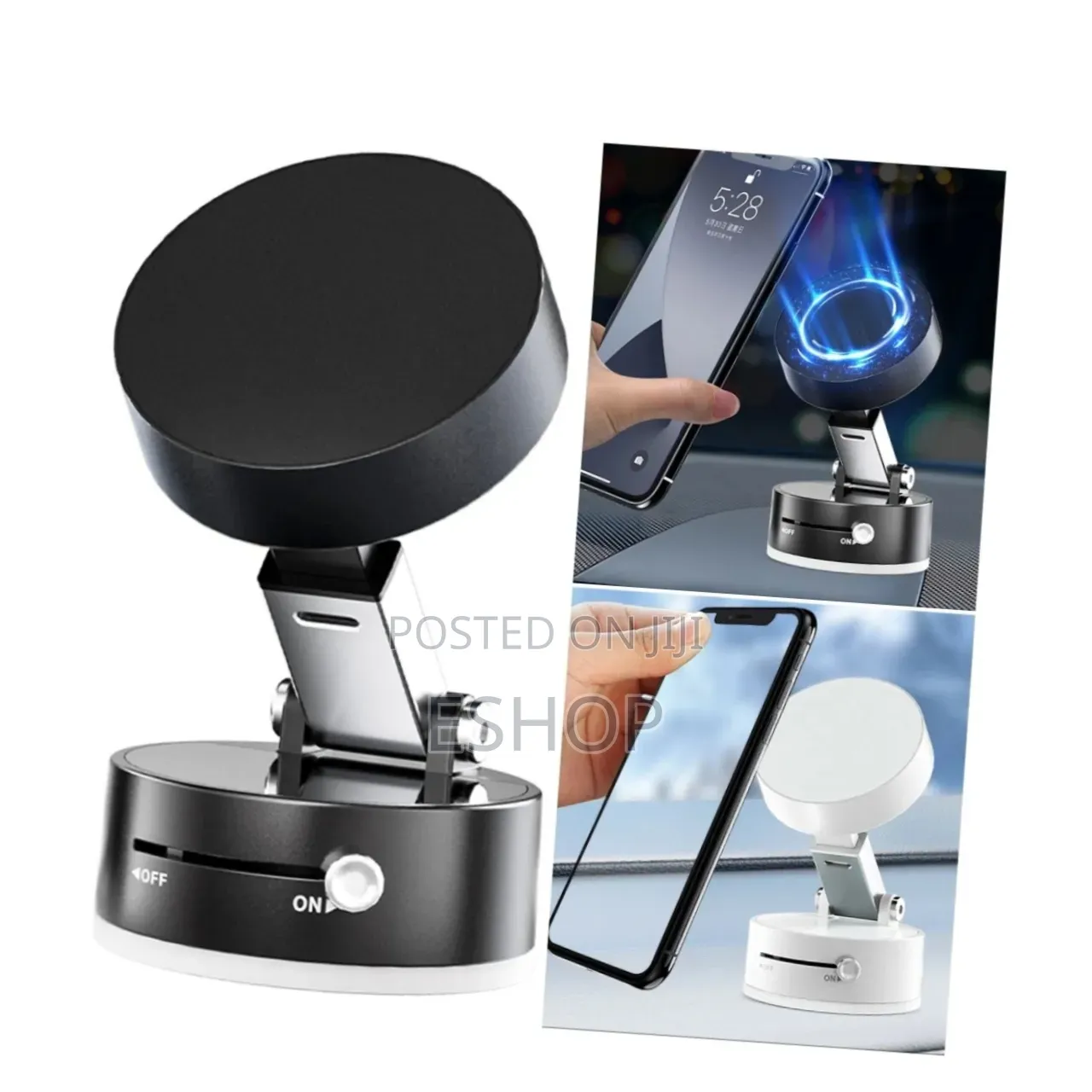 Universal Smartphone Holder With Locking Vacuum Base
