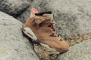 Air Jordan 6 Retro Travis Scott British Khaki Unisex Fashion Boots