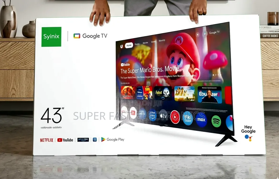 Syinix 43 Inch Tv Smart Google Tv Full Hd Original New 2026 Model