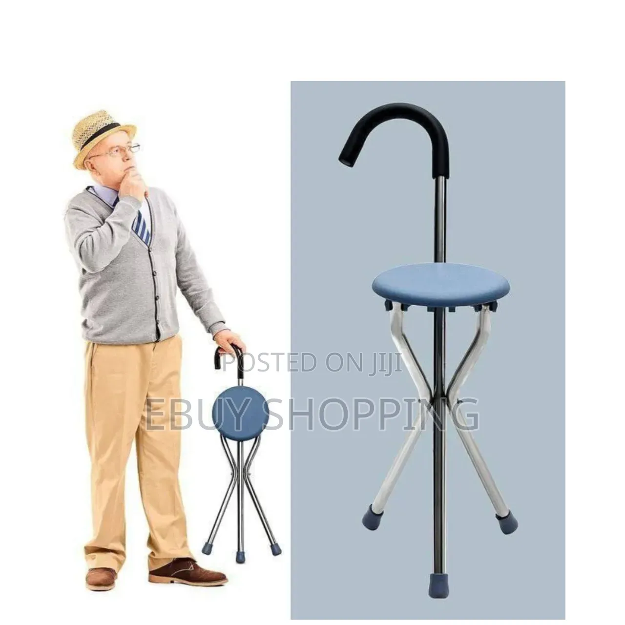 Multifunctional Walking Aid Seat–Perfect for Arthritic or Tired Legs