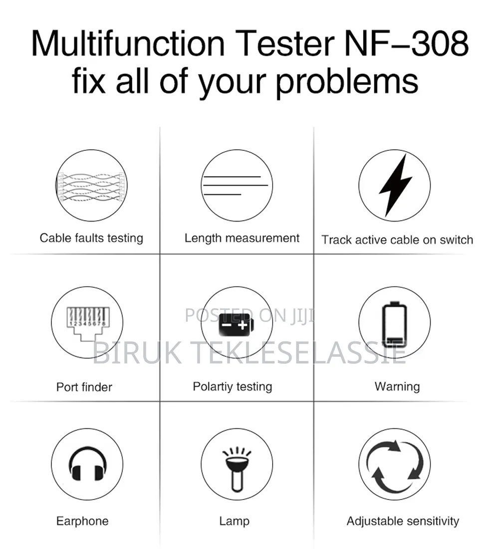 Noyafa Nf-308 Lan Cable Tester Telephone Wire Tracker