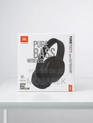 JBL Tune 700bt Black: Auriculares Sin Cables Anc Over-Ear