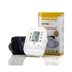 Digital Wrist Blood Pressure Monitor Usb Rechargeable Voice Bp Medical