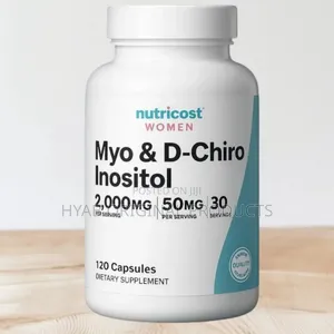 Myo Inositol D-Chiro 120 Capsules 2000mg Inositol , 50 Mg , D-Chiro