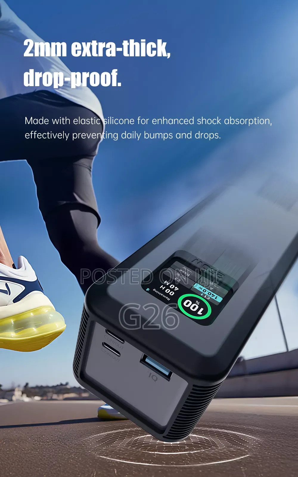 Anker Power Bank Silkai Protective Cover 250w Gray