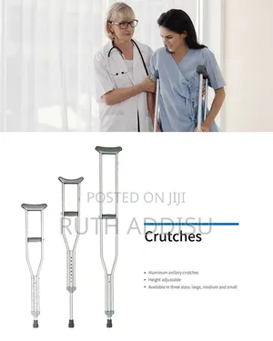 These Are Lightweight Aluminum Axillary Crutches Designed for Mobility