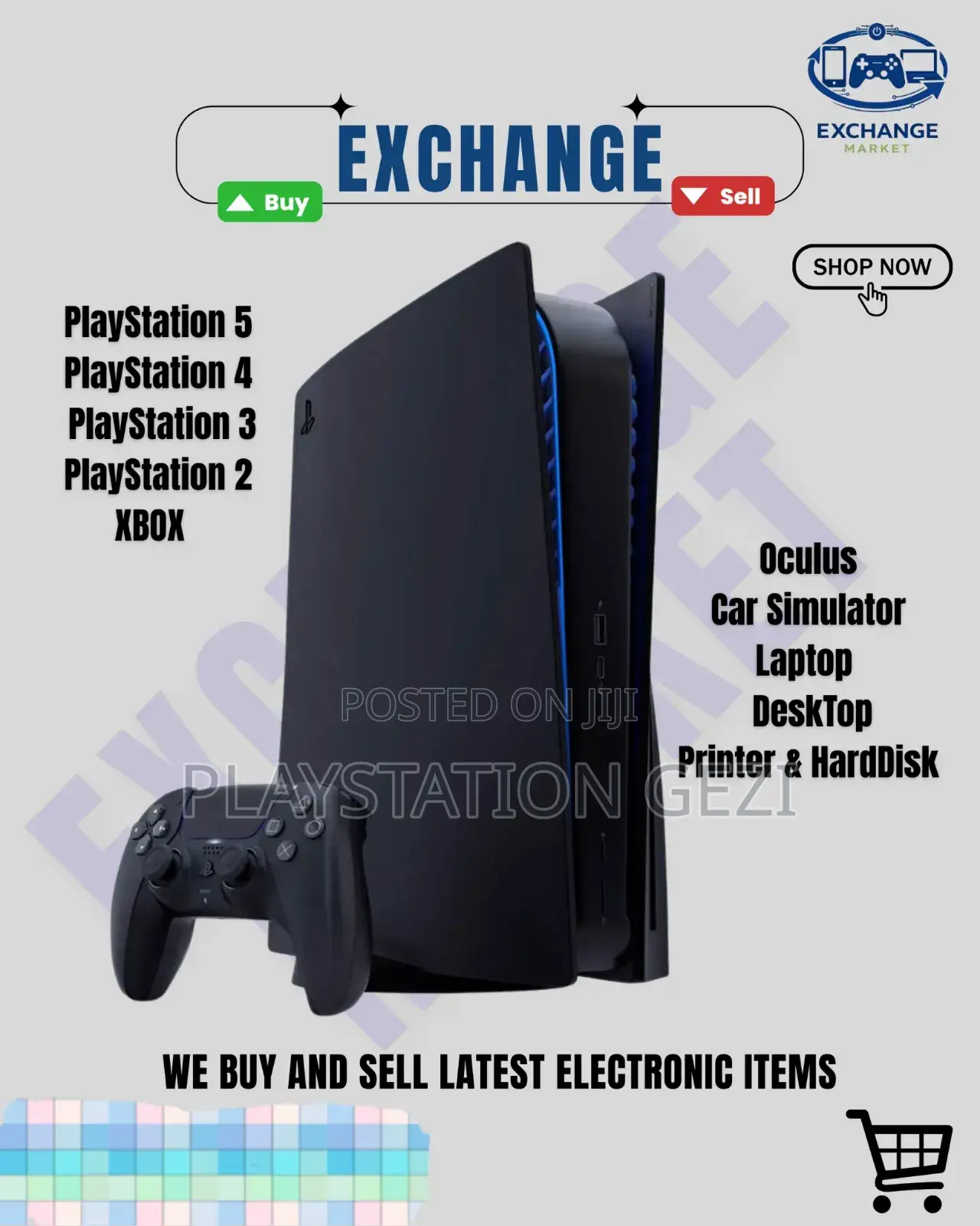Playstation 5fat Black Color እገዛለሁ
