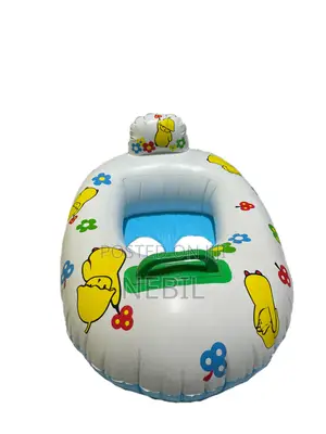 Baby Inflatable Seat Float With Backrest Safety Leg Hol