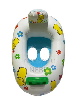Baby Inflatable Seat Float With Backrest Safety Leg Hol