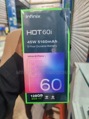 New Infinix Hot 60i 128 GB Black