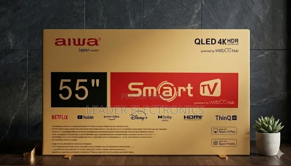 Alwa Tv 55" Smart Qled Tv – Japan Technology 3 Year Warranty