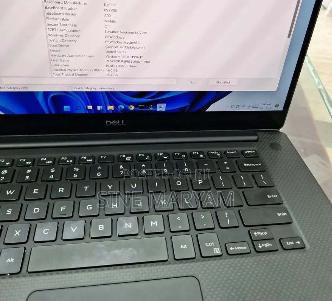 New Laptop Dell XPS 15 16GB Intel Core i7 SSD 512GB