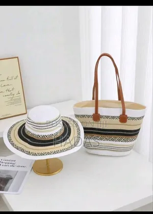 Straw Bag With Hat