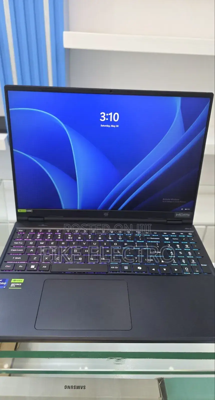 New Laptop Acer Predator Helios 300 16GB Intel Core i9 SSD 1T