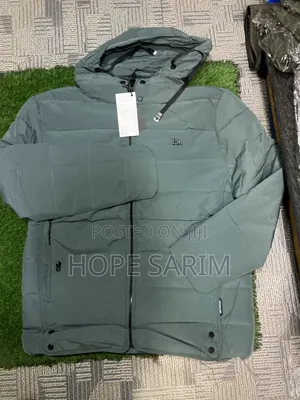 Fr Men's Sage Green Hooded Puffer Jacket