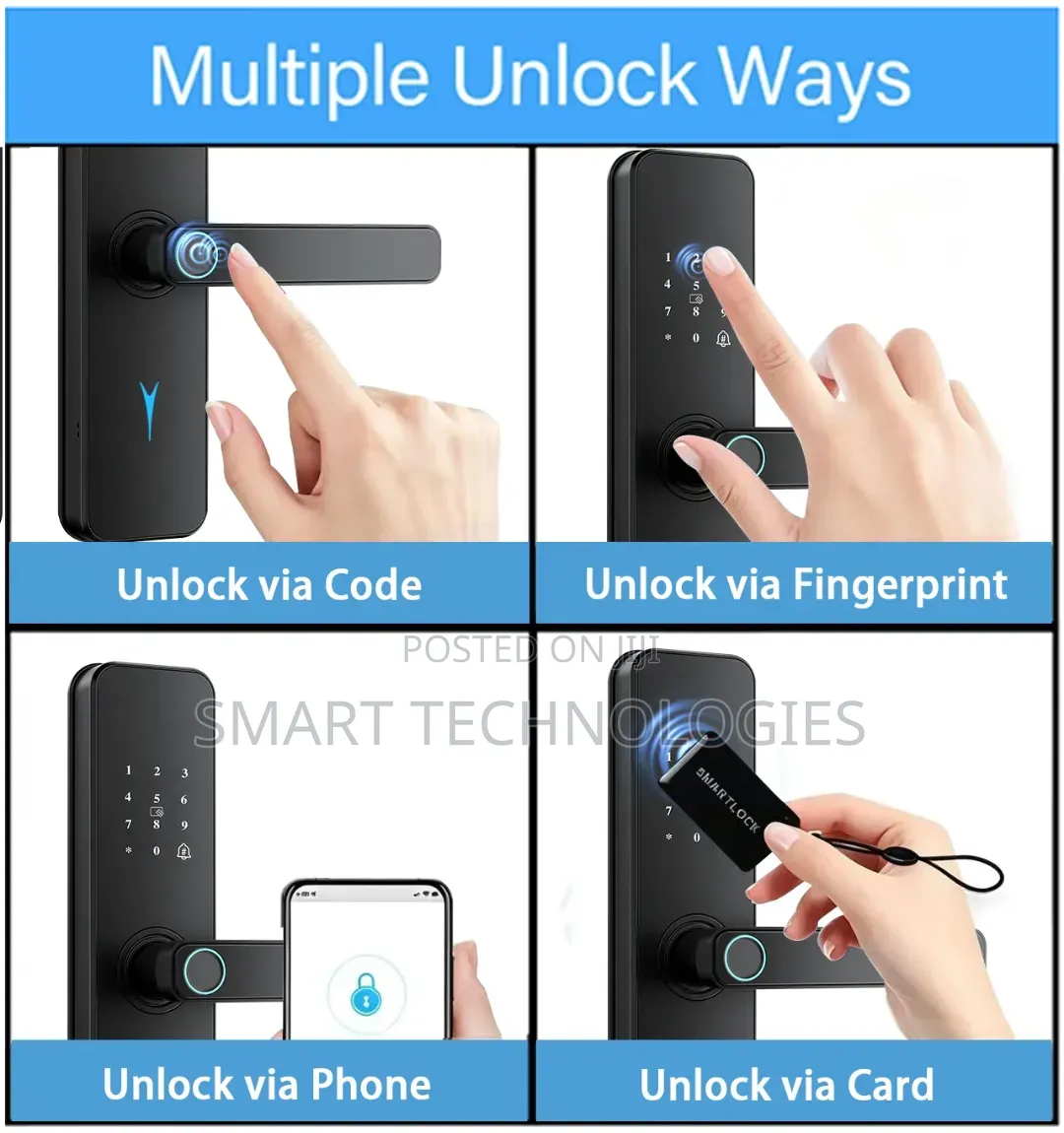High-End Smart Lock Home Security System With Intelligent Fingerprint