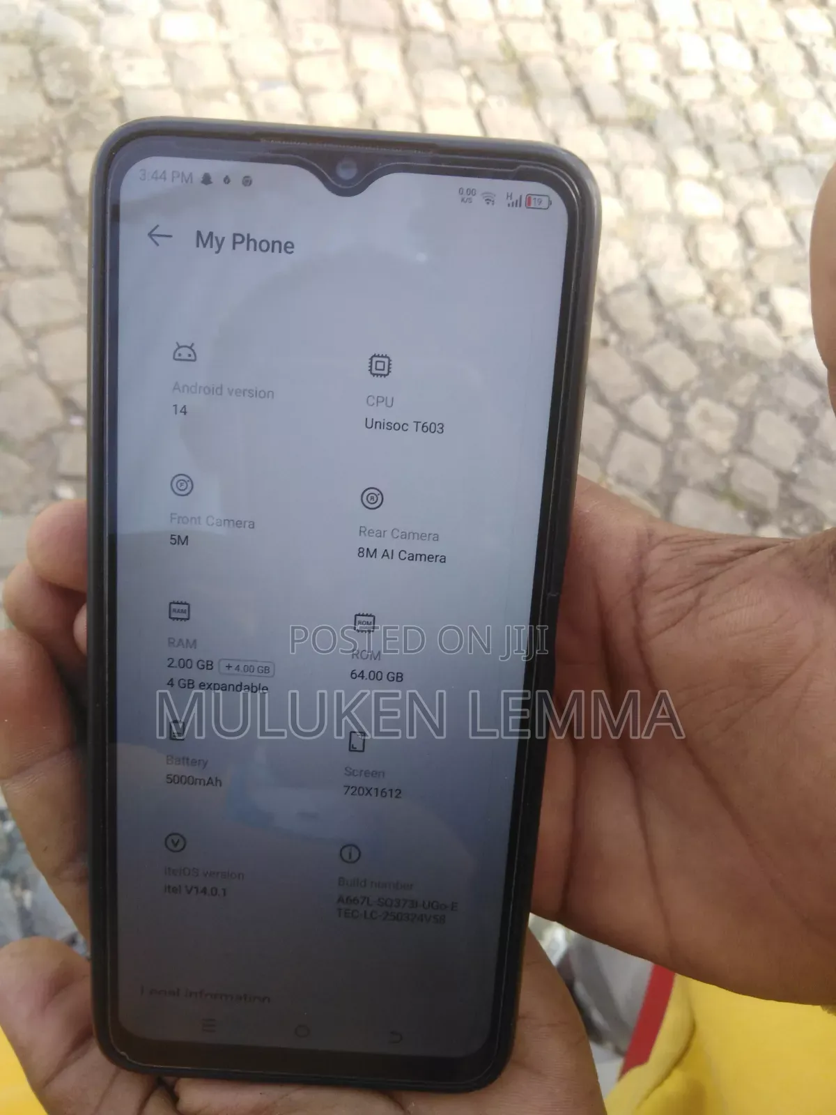 New Itel A50 128 GB Black