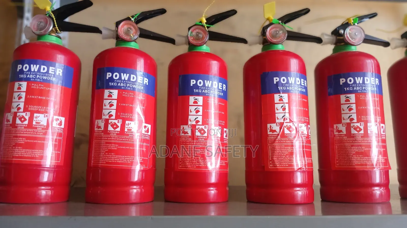 1kg Fire Extinguisher For Every Kind Of Fire ማንኛውንም አይነት እሳት ሚያጠፋ