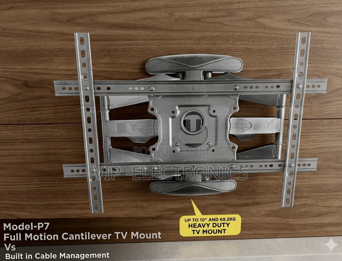 Pozzer P7 Full Motion Cantilever Tv Wall Mount (55”–98”) – Heavy Tv
