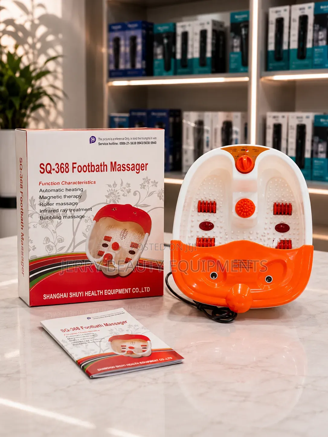 Sq-368 Footbath Massager- Automatic Heat, Roller Massage