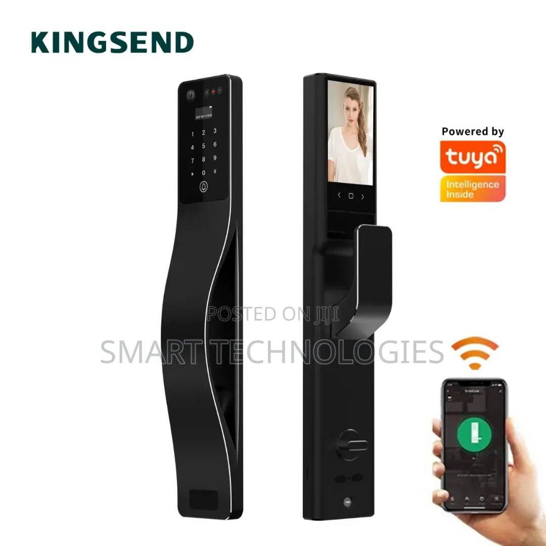 Kingsend High Quality Tuya App Smart Door Lock With Face Recognition