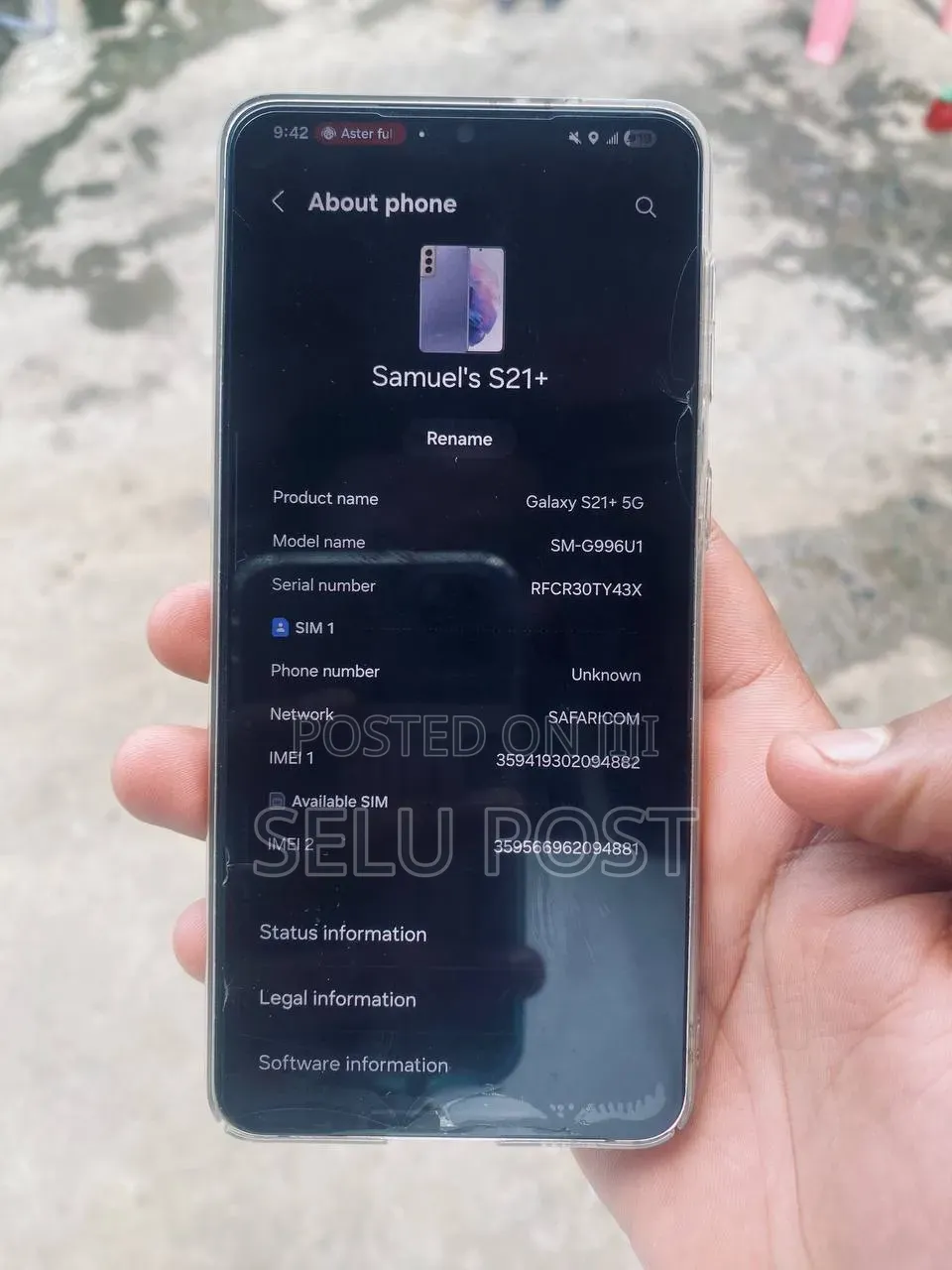 Samsung Galaxy S21+ 5G 128 GB Rose Gold