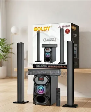 Goldy 3.1ch Home Theater Speaker System – Deep Bass | Powerful Sound