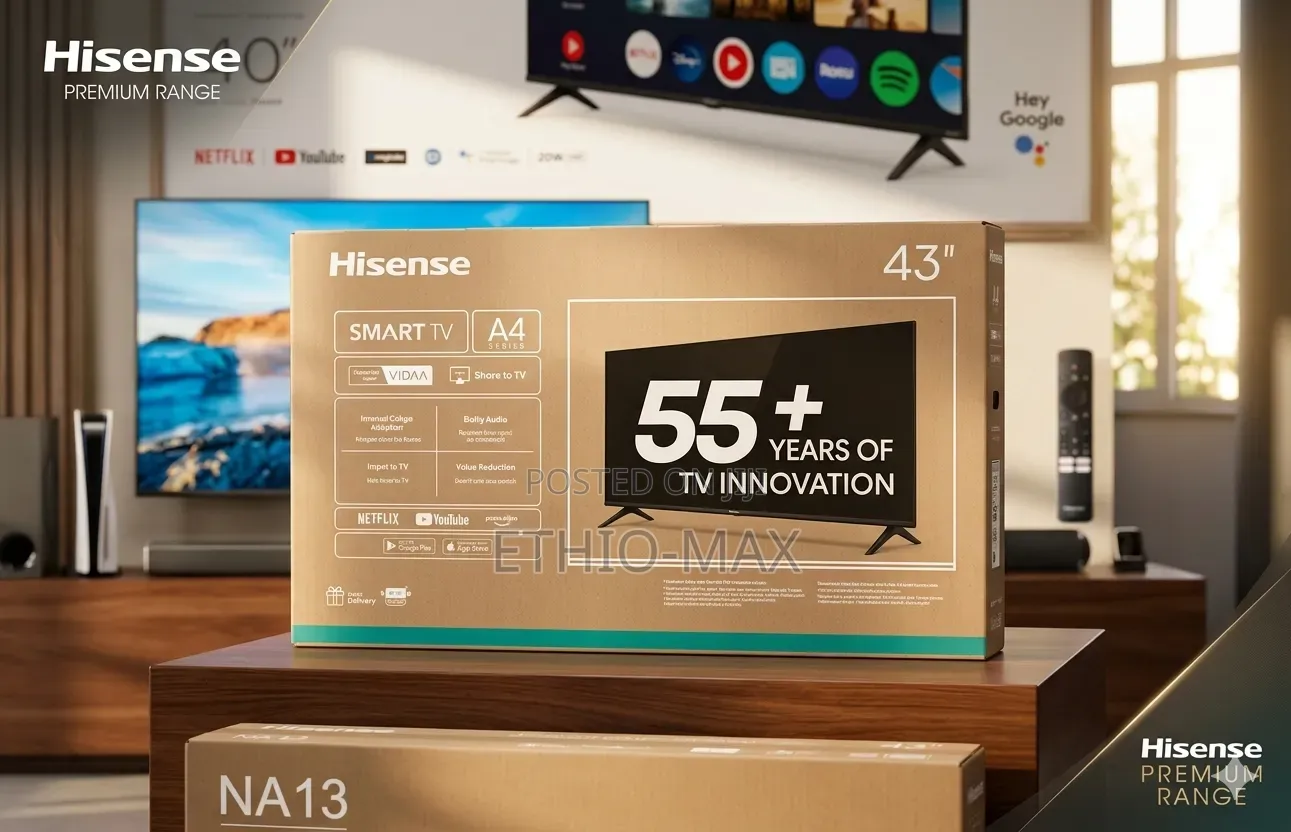 Hisense 43” Smart Vidaa Tv – A4 Series | Smart Entertainment