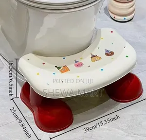 Ergonomic Toilet Ladder, Durable Plastic Construction, Space-saving