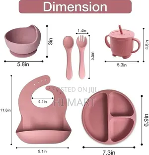 6pcs Silicone Baby Feeding Set