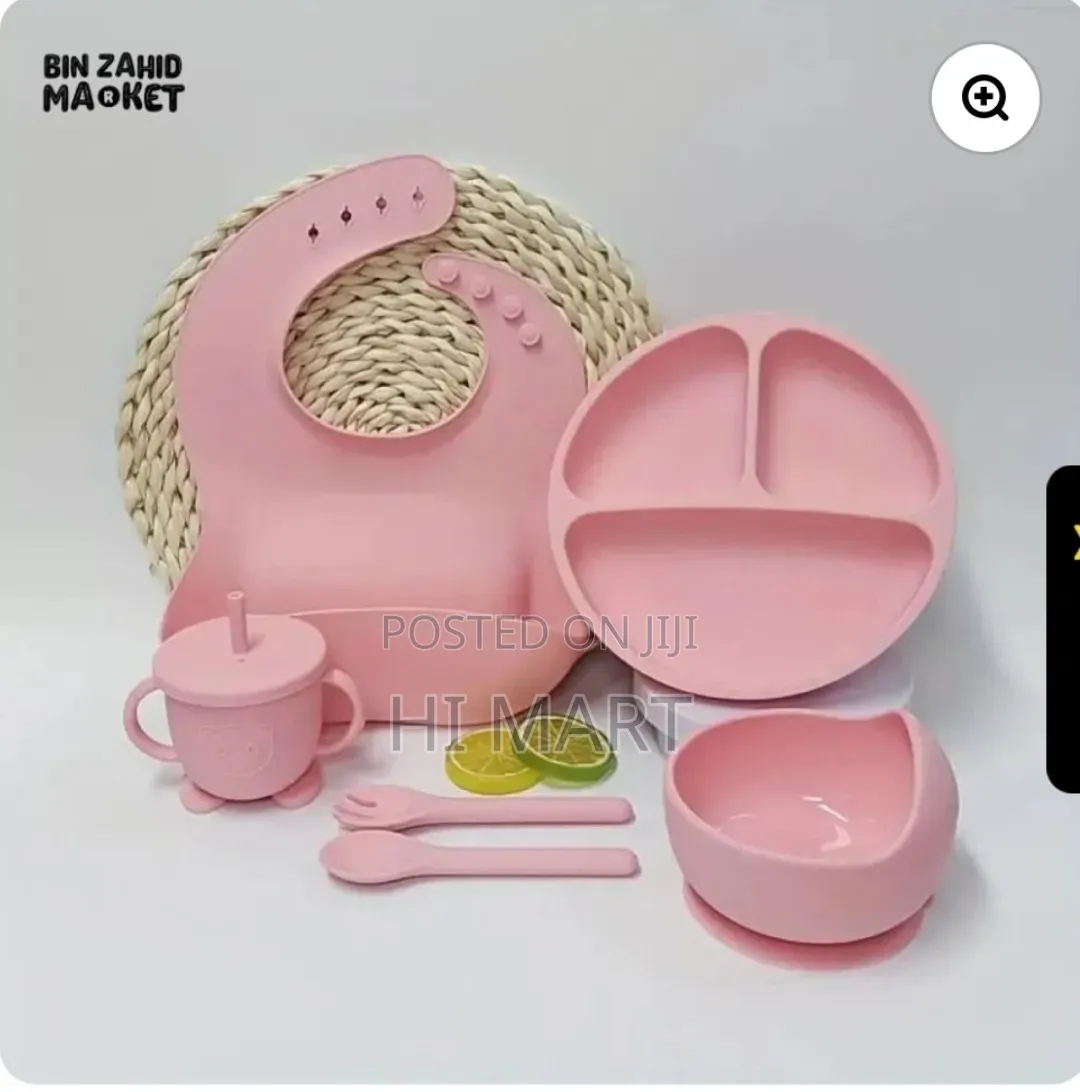 6pcs Silicone Baby Feeding Set