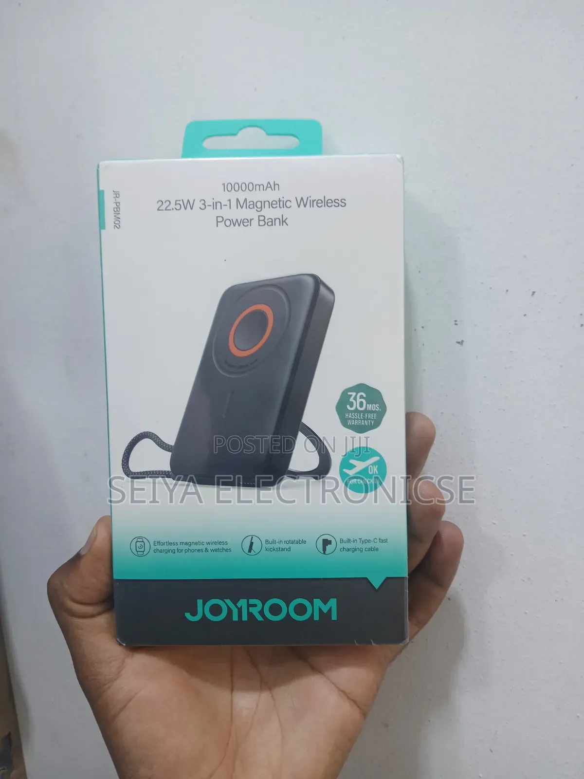 Joyroom Magnetic Power Bank. Wireless Charging.
